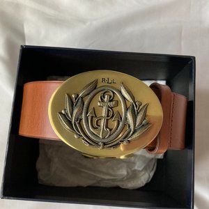 Ralph Lauren Women Brown Leather Belt Size Medium